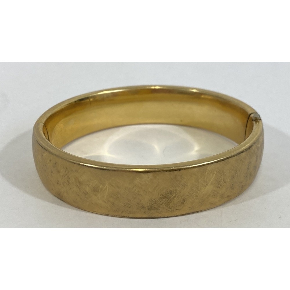 Vintage Carla Midcentury MCM Gold Bracelet 12k‎ Gold Fillled Brushed Gold - Picture 2 of 11